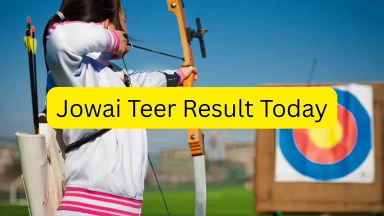 Jowai Teer Result Today