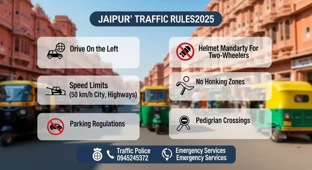 Traffic Rules in Jaipur 2025 for First-Time Visitors: Safe Driving in the Pink City