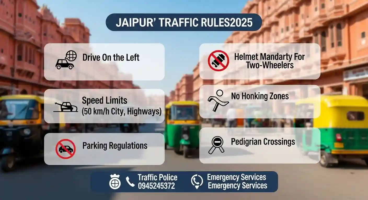 Traffic Rules in Jaipur 2025 for First-Time Visitors: Safe Driving in the Pink City